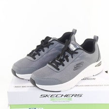 SKECHERS ARCH COMFORT Hombre Zapatillas Deportivas con Cordones Tallas 9 y 13 M Gris NUEVO
