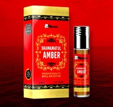 Meena Fragrances Shamamatul Amber Roll On Attar Long Lasting Scent 8ml