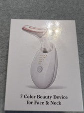 Dispositivo de belleza facial de 7 colores para el cuidado de la cara y el cuello - Nueva caja sellada