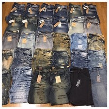 Nuevos Pantalones de mezclilla blanqueados con ácido para moto rasgaduras de moda talla 46 grandes y altos para hombre