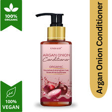 Unisaif Acondicionador Capilar Cebolla Argán 100ml – Reparación Orgánica para Cabello Seco Rizado