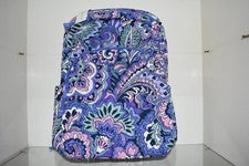 Mochila grande Vera Bradley Essential remolinos florales 50154-23432 algodón púrpura