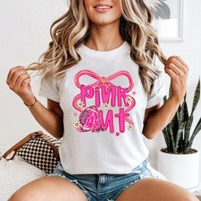 Camiseta gráfica de fútbol americano Pink Out para mujer camiseta deportiva para aficionados