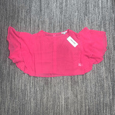 Nueva Camisa Top Recortada Favlux Moda Para Mujer Talla Grande Rosa Mangas de Murciélago