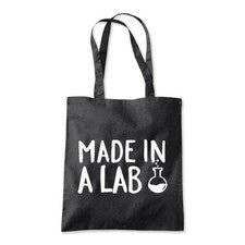 Hecho en un laboratorio Ciencia Divertido Bolso de compras Playa Bolso de compras