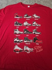 Camiseta Para Hombre Retro Kicks Roja Talla 3xl Camiseta Gráfica Manga Corta
