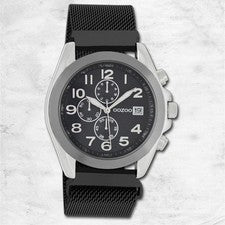 Oozoo Reloj De Pulsera Para Dama Timepieces Analógico De Metal Negro UOC10733