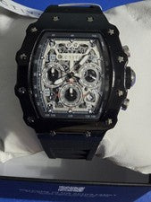 Reloj Activa Circuit X Invicta 44,3 mm con esfera esqueleto material de caja de PC negro