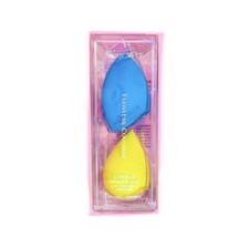 Licuadora cosmética MoBeauty cobertura impecable dúo azul y amarillo