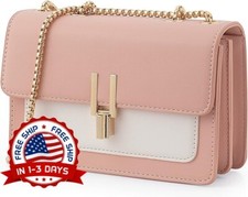 Cartera De Cuero Para Mujer Bolso Hombro De Cuadrada Bandolera Mano Moda Lujo EE. UU.
