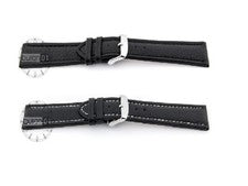 Correa de reloj correa de cuero negro 17 18 19 20 21 22 24 28 mm NUEVO