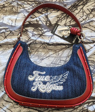 RARO Y CALIENTE! Nuevo Con Etiquetas Estilo Y2K True Religion Denim Hobo!