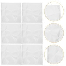 6 piezas decoraciones de pared para paneles interiores de sala de estar hotel PVC