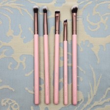 Juego de 5 brochas de maquillaje Luxie Beauty Signature oro rosa, usadas en excelente estado