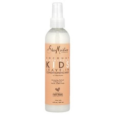 Niños, Leche Acondicionadora Sin Enjuague con Manteca de Karité, Cabello Grueso, Rizado, Coco y