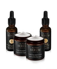Alpha Serum Paris Set - Crema de día, crema de noche y suero antiedad 180 ml