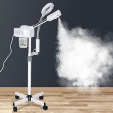 Vaporizador facial 2 en 1 5x lámpara de aumento belleza spray hidratante spa salón