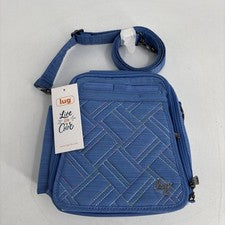 Nuevo con etiquetas Bolso Bandolera Convertible Lug Flapper SE Bolso Cinturón Cepillado Azul Marino