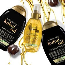OGX | Productos para el cuidado del cabello con aceite de Kukui hidratado y desenfrizado para cabello encrespado