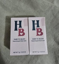 Belleza Humana Atrévete a Ruborizar en Forma de Corazón Rubor Tono Celestial 2x 7g Sellado