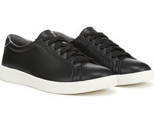 Tenis Estelle de cuero negro Vionic para mujer NW/OB 8,5 M