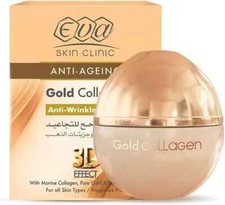 EVA Anti Aging Gold Colágeno Crema Antiarrugas Efecto 3D 50 ml