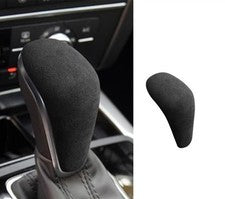 For Audi A6 A7 Quattro 2016-18 Black Suede Gear Shift Knob Cover Trim Decoration
