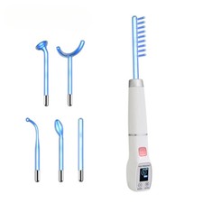 Máquina facial pantalla neón electroterapia varita tubo de vidrio cuidado de la piel nuevo