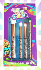 Juego de 4 brochas de maquillaje cosmético Taste Beauty Canela Toast Crunch