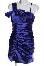 Vestido de cóctel mujer midi elegante azul violeta talla 34 poliéster nuevo
