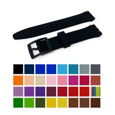 Correa de reloj de silicona de repuesto 17 mm muescas - 35 COLORES