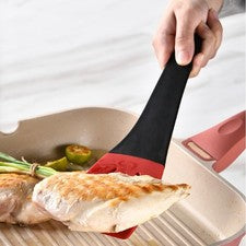 Alicates de cocina de silicona 3 en 1 espátula pala clip para cocinar hornear 34 cm