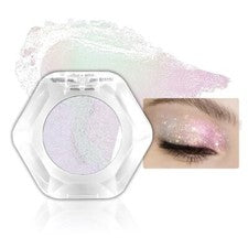 Paleta de sombras de ojos evpct blanco perla holográfico camaleón colorido blanco rosa