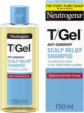 Champú anticaspa Neutrogena T/Gel alivio cuero cabelludo 150 ml con 3 % de ácido salicílico
