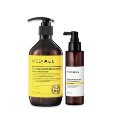 MED:ALL RCP Set de Cuidado Anti Pérdida de Cabello Champú 480 ml Esencia 120 ml Caspa Cuero Cabelludo /