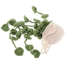 Planta de ganchillo coche colgante adorno decoraciones interior estético