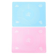 Juego de 2 utensilios de cocina de silicona accesorio de panadería alfombrilla antideslizante para hornear