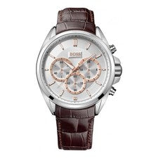 Reloj cronógrafo de cuarzo con esfera plateada para hombre Hugo Boss Driver 1512881