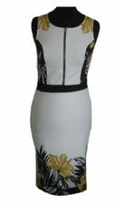 VESTIDO SEÑORA BODYFLIRT VESTIDO BOUTIQUE MULTICOLOR VESTIDO ELÁSTICO 32 34 XS NUEVO
