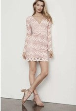 Mini Vestido STYLESTALKER Para Mujer Elora Talla Mediana Rosa Encaje Coqueta Hada