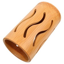Soporte de vajilla de bambú Soporte de utensilios de cocina premium Práctico cubo de utensilios