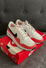 Nike Air Max 90 Para hombres Bloques de Color Zapatillas bajas con cordones Blanco/Rojo/Negro