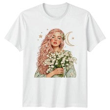 Camiseta mujer con gráfico de flores Camiseta unisex Top para mujer