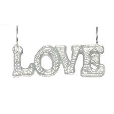 Nuevo colgante de plata de ley 925 LOVE word 1 3/8 pulgadas