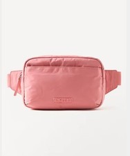 NUEVO CON ETIQUETAS Athleta All About BOLSO CINTURÓN Bolso Bandolera Pecho Riñonera Grande Rosa Rosa