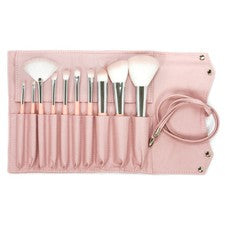 Offa Belleza Maquillaje Cosméticos Pinceles Set Polvo ROSA Sombra de Ojos 10 con Estuche