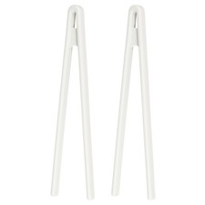 Pinzas para tostar de silicona de 8,7", 2 piezas pinza de cocina utensilio de cocina, blanco