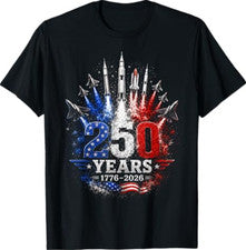 Camiseta 250 Años 1776-2026 Cielo Patriótico Celebración Vuelo Libertad