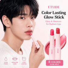 Barra resplandeciente duradera de color ETUDE - 8 tonos vibrantes, 3,2 g K-Beauty