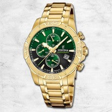 Festina Reloj de Hombre Timeless Cronógrafo Pulsera Acero Oro UF20705/6